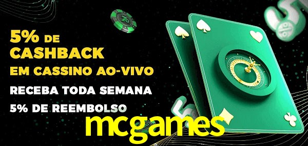 Promoções do cassino ao Vivo mcgames